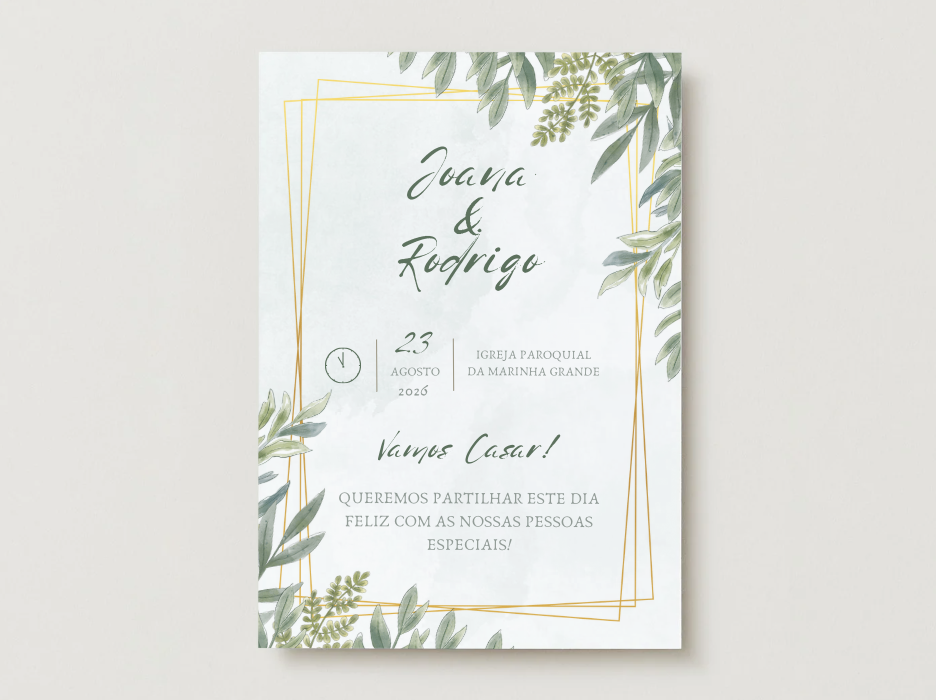 Convite Folhagens